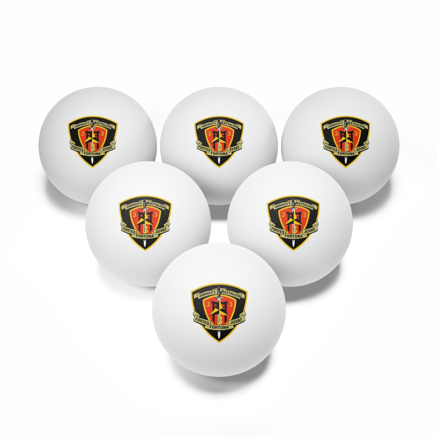 3/3 Logo Balls, 6 pcs