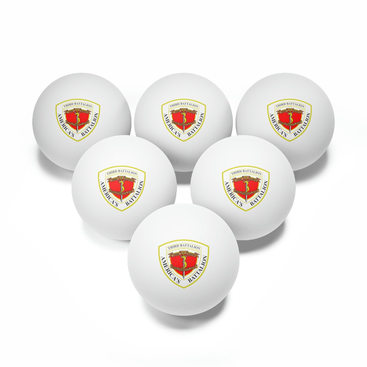 Throwback Logo Balls, 6 pcs