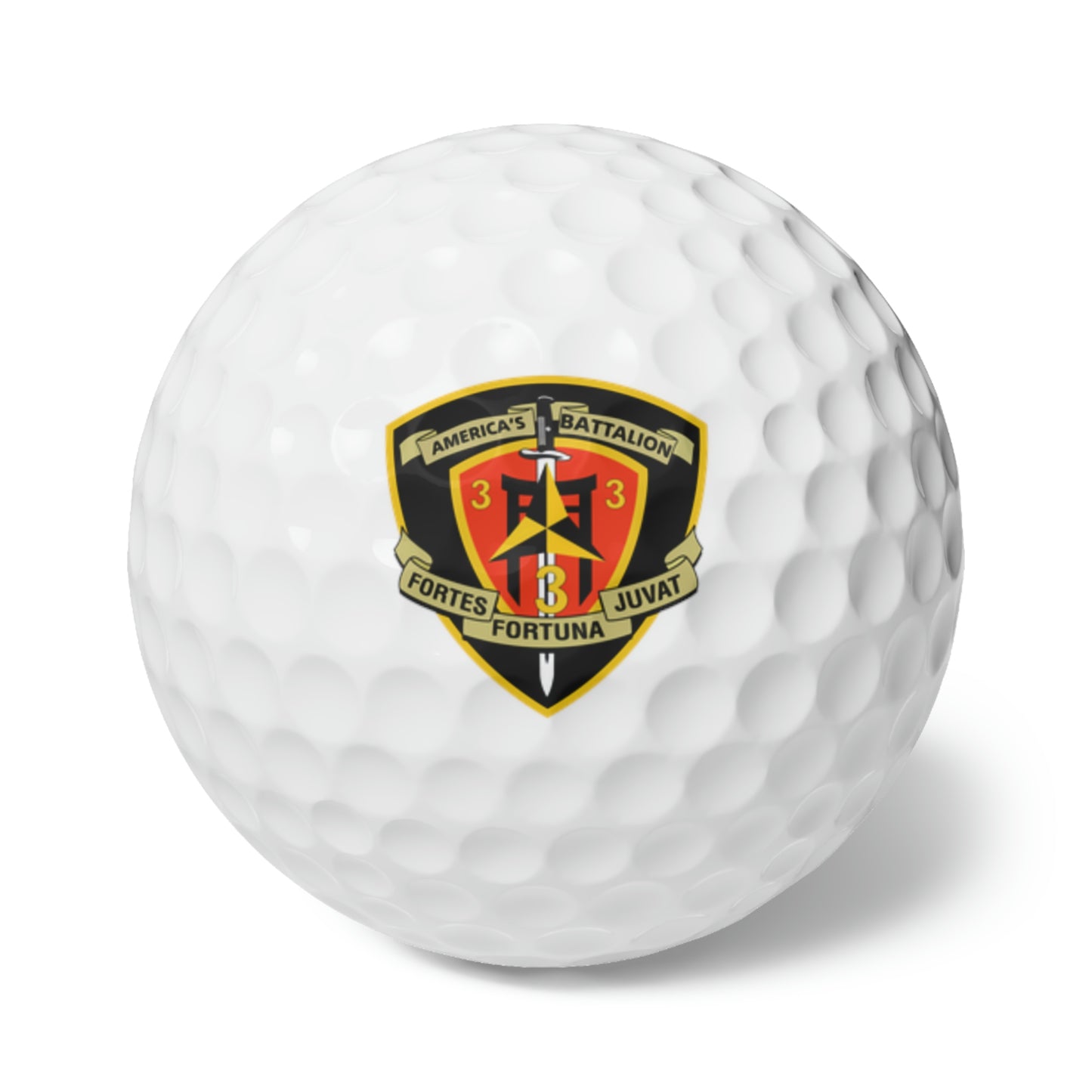 Logo Golf Balls, 6pcs