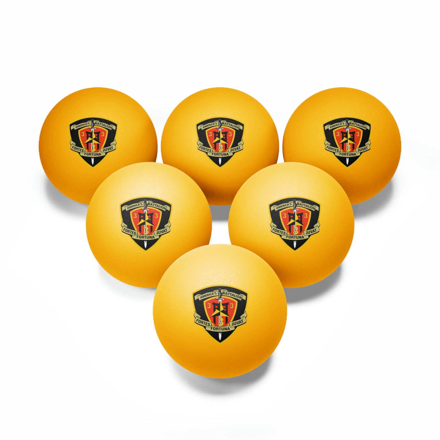 3/3 Logo Balls, 6 pcs